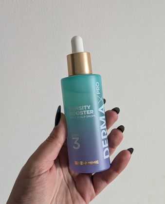 Step 3: daily scalp drops that help fortify the hairs anchor to the scalp to improve the hairs growth and density 