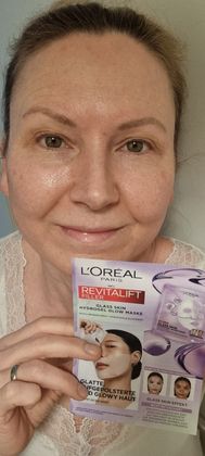 Nach der Anwendung der Glass Skin Maske 