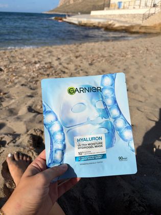 Maske am Strand