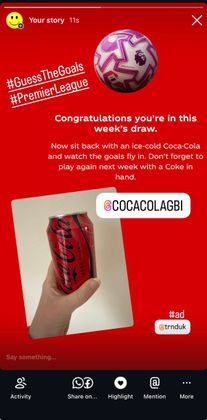 Coca-Cola in Partnership with Premier League - Instagram - 23 02 2026