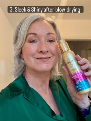 Sleek & shiny after my blow dry with heat & glow 